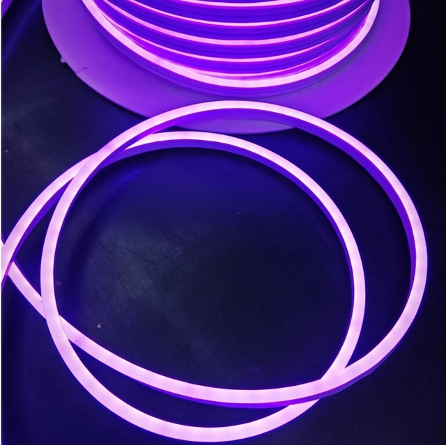 50m mini size 6*12mm mono color multi colors led neon strips ribbon light flexible rope luces de navidad 220v